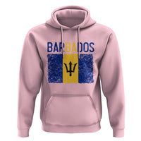 Vintage Distressed Barbados Flag Hoodie Bajan Caribbean Heritage Patriotic Pride Gift