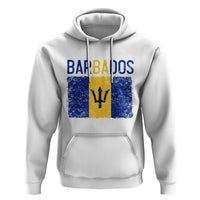 Vintage Distressed Barbados Flag Hoodie Bajan Caribbean Heritage Patriotic Pride Gift
