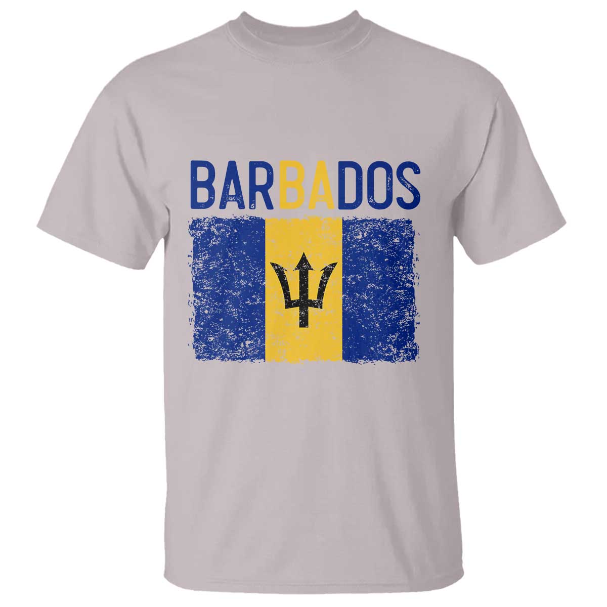 Vintage Distressed Barbados Flag T Shirt Bajan Caribbean Heritage Patriotic Pride Gift
