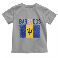 Vintage Distressed Barbados Flag Toddler T Shirt Bajan Caribbean Heritage Patriotic Pride Gift