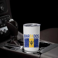 Vintage Distressed Barbados Flag Tumbler Cup Bajan Caribbean Heritage Patriotic Pride Gift