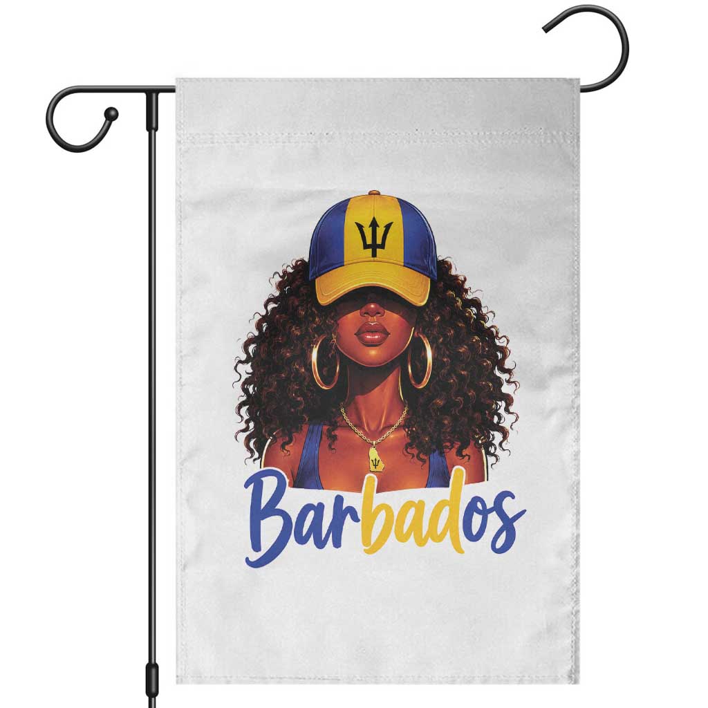 Bajan Girl Garden Flag Barbados Flag Caribbean Heritage Pride Graphic Gift