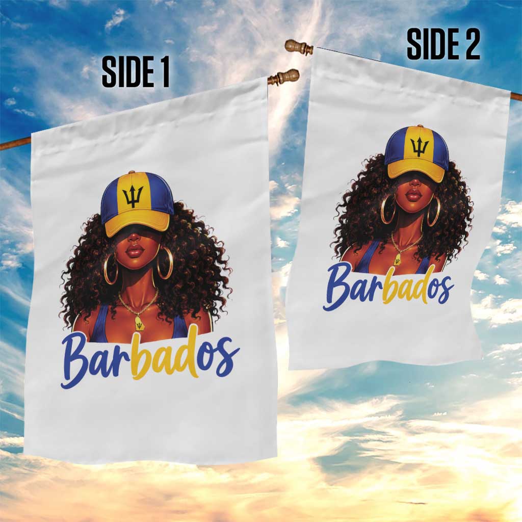 Bajan Girl Garden Flag Barbados Flag Caribbean Heritage Pride Graphic Gift