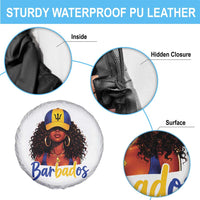 Bajan Girl Spare Tire Cover Barbados Flag Caribbean Heritage Pride Graphic Gift