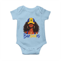 Bajan Girl Baby Onesie Barbados Flag Caribbean Heritage Pride Graphic Gift