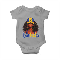 Bajan Girl Baby Onesie Barbados Flag Caribbean Heritage Pride Graphic Gift