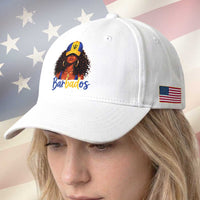 Bajan Girl Baseball Cap Barbados Flag Caribbean Heritage Pride Graphic Gift