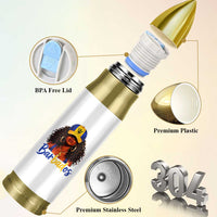 Bajan Girl Bullet Tumbler Barbados Flag Caribbean Heritage Pride Graphic Gift