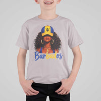 Bajan Girl T Shirt For Kid Barbados Flag Caribbean Heritage Pride Graphic Gift