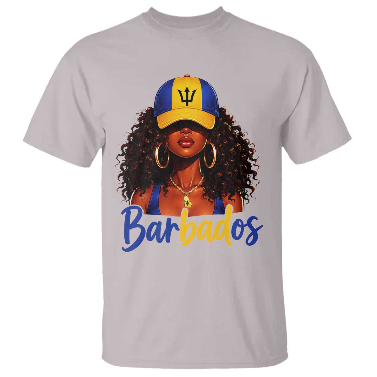 Bajan Girl T Shirt Barbados Flag Caribbean Heritage Pride Graphic Gift