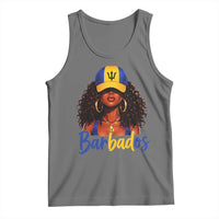 Bajan Girl Tank Top Barbados Flag Caribbean Heritage Pride Graphic Gift