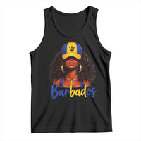 Bajan Girl Tank Top Barbados Flag Caribbean Heritage Pride Graphic Gift