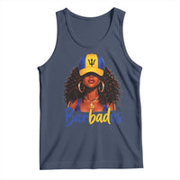 Bajan Girl Tank Top Barbados Flag Caribbean Heritage Pride Graphic Gift