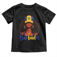 Bajan Girl Toddler T Shirt Barbados Flag Caribbean Heritage Pride Graphic Gift
