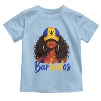 Bajan Girl Toddler T Shirt Barbados Flag Caribbean Heritage Pride Graphic Gift