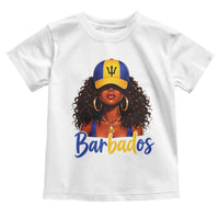 Bajan Girl Toddler T Shirt Barbados Flag Caribbean Heritage Pride Graphic Gift