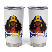 Bajan Girl Tumbler Cup Barbados Flag Caribbean Heritage Pride Graphic Gift