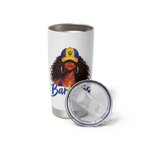 Bajan Girl Tumbler Cup Barbados Flag Caribbean Heritage Pride Graphic Gift