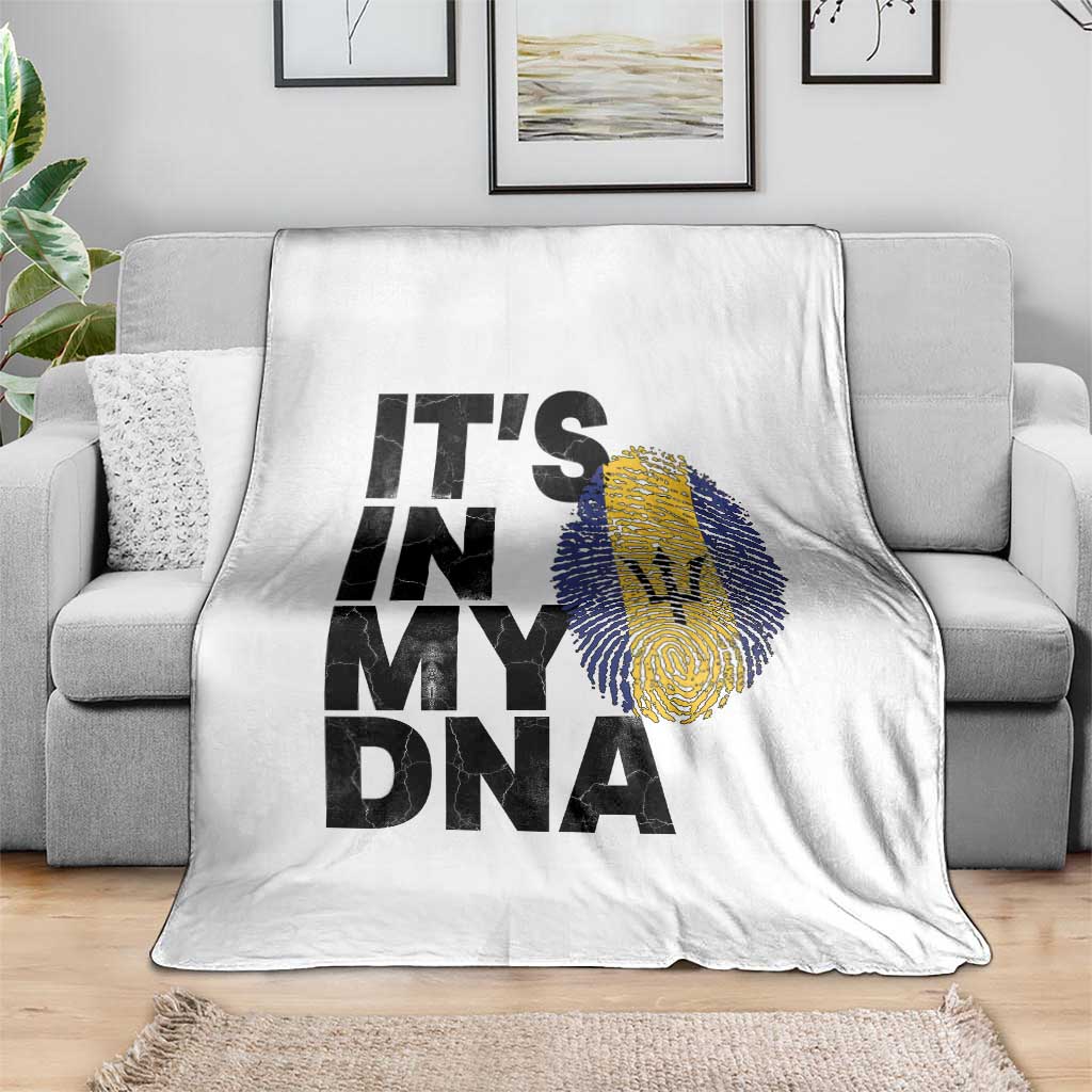 It's In My DNA Barbados Barbadian Throw Blanket Pride Heritage Patriotic Gift