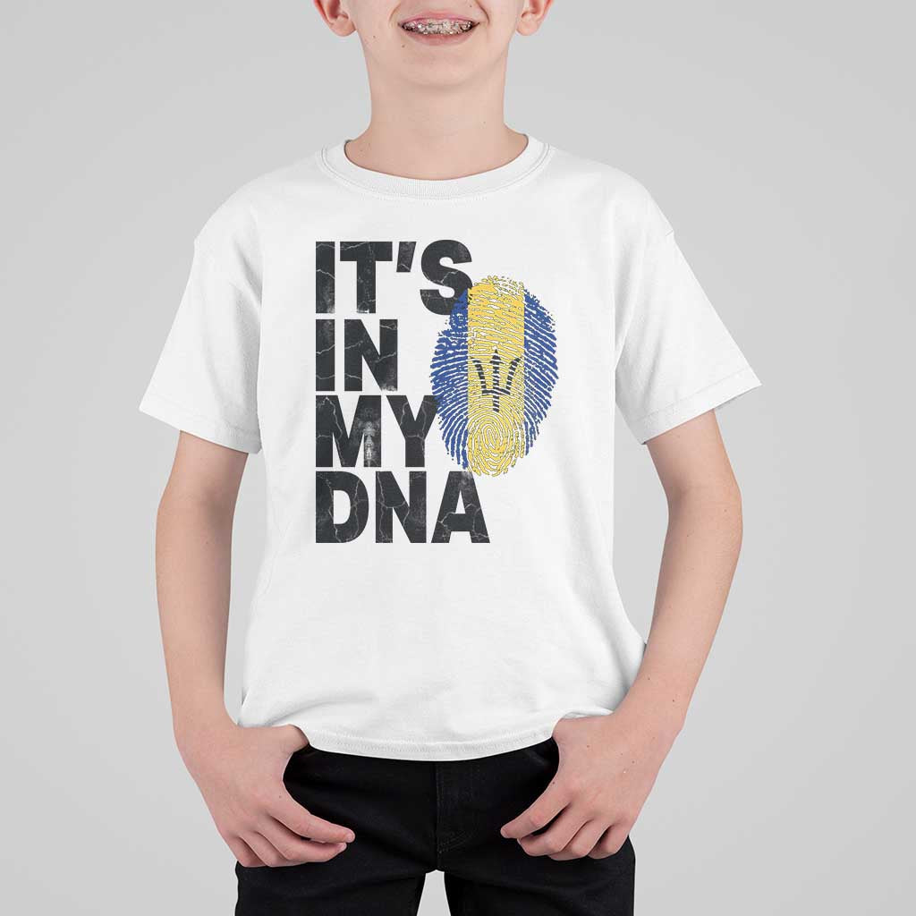 It's In My DNA Barbados Barbadian T Shirt For Kid Pride Heritage Patriotic Gift