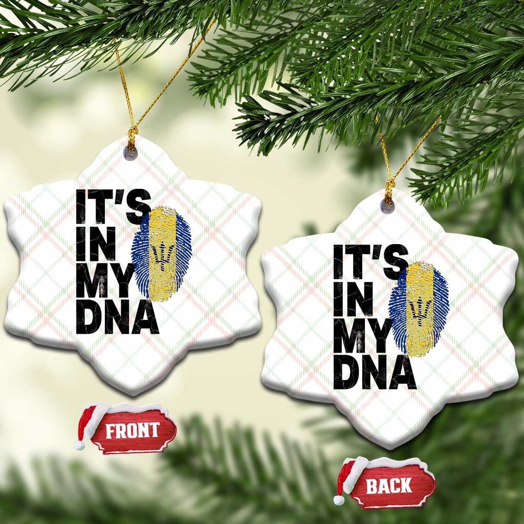 It's In My DNA Barbados Barbadian Ceramic Ornament Pride Heritage Patriotic Gift