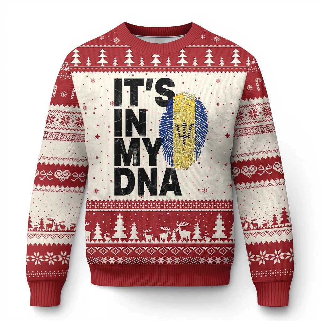 It's In My DNA Barbados Barbadian Ugly Christmas Sweater Pride Heritage Patriotic Gift