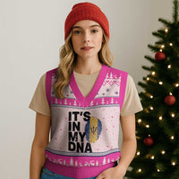 It's In My DNA Barbados Barbadian V-Neck Knit Sweater Vest Pride Heritage Patriotic Gift