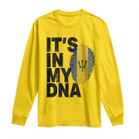 It's In My DNA Barbados Barbadian Long Sleeve Shirt Pride Heritage Patriotic Gift