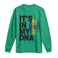 It's In My DNA Barbados Barbadian Long Sleeve Shirt Pride Heritage Patriotic Gift