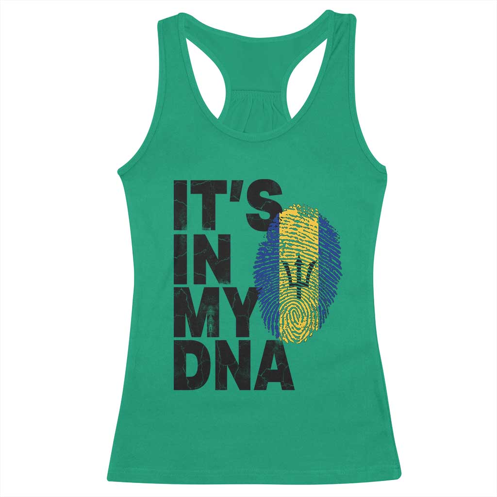 It's In My DNA Barbados Barbadian Racerback Tank Top Pride Heritage Patriotic Gift