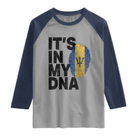 It's In My DNA Barbados Barbadian Raglan Shirt Pride Heritage Patriotic Gift