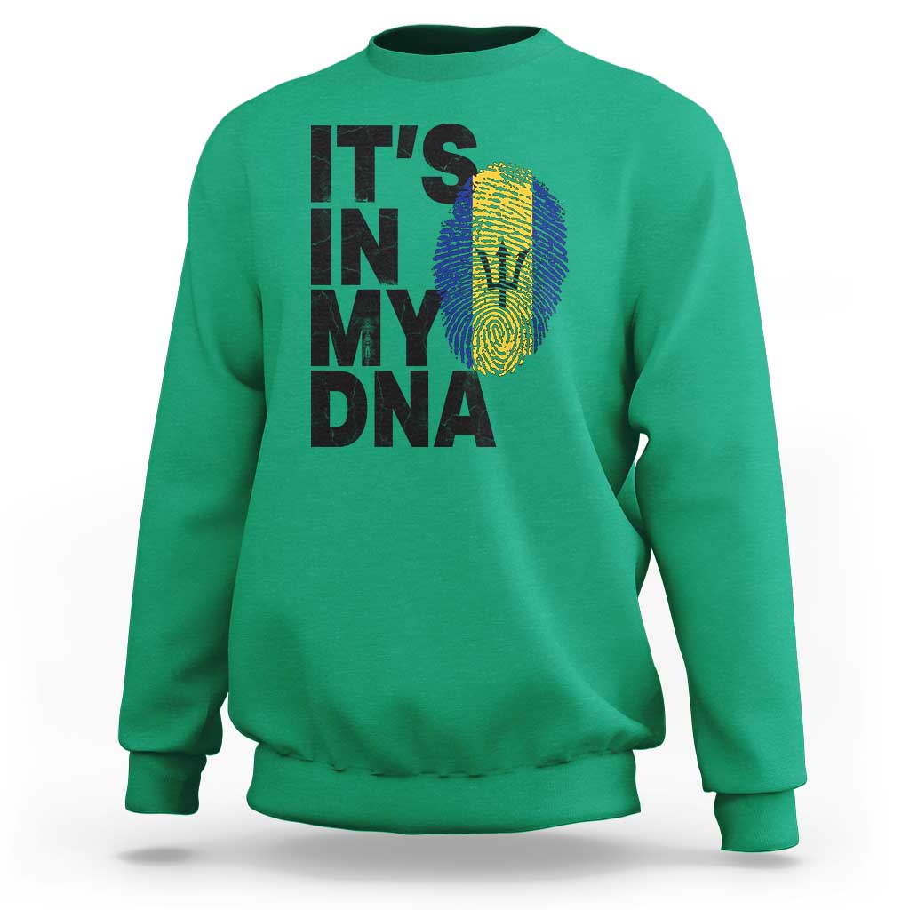 It's In My DNA Barbados Barbadian Sweatshirt Pride Heritage Patriotic Gift
