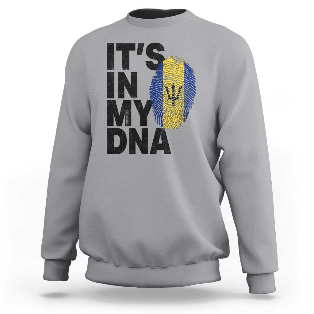It's In My DNA Barbados Barbadian Sweatshirt Pride Heritage Patriotic Gift