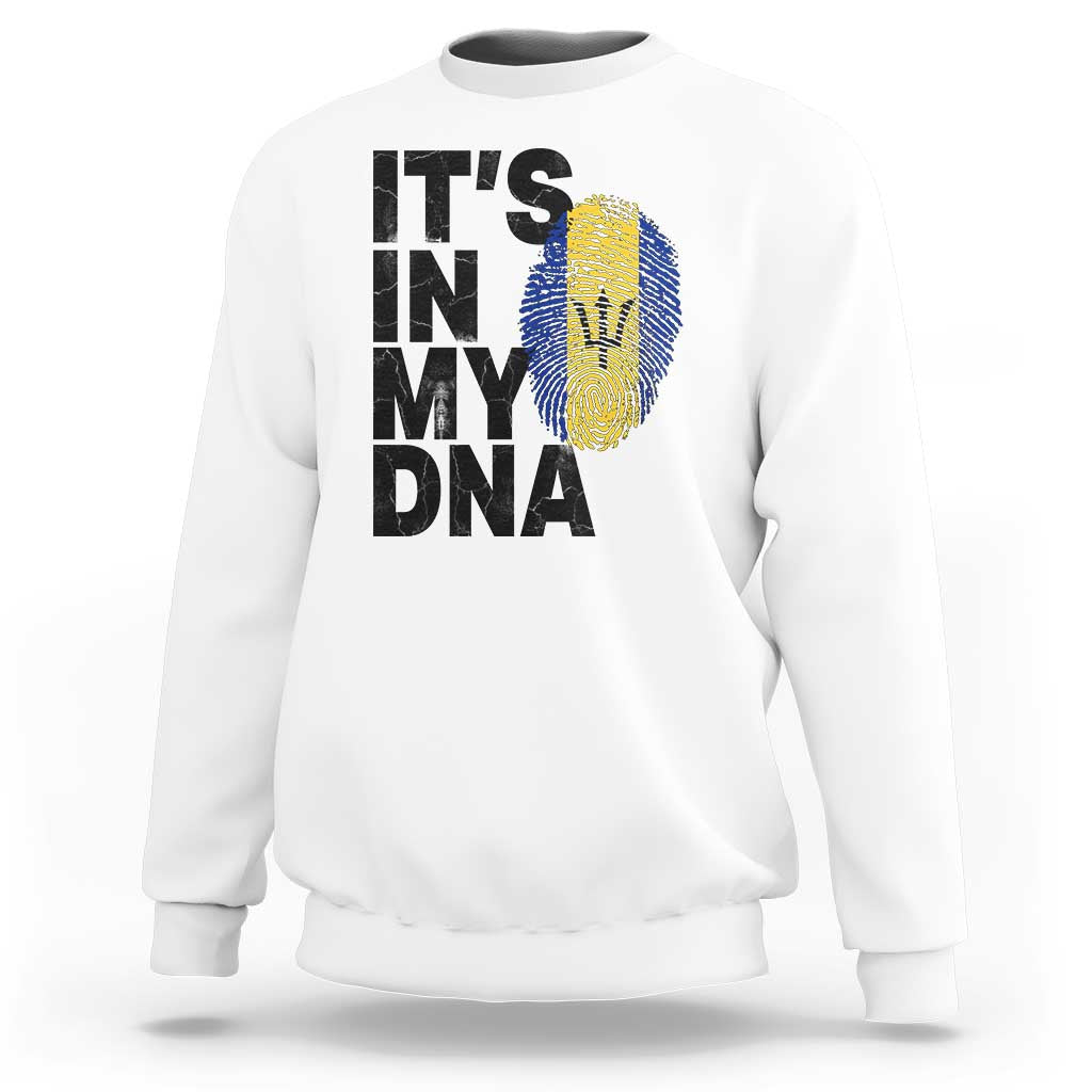 It's In My DNA Barbados Barbadian Sweatshirt Pride Heritage Patriotic Gift