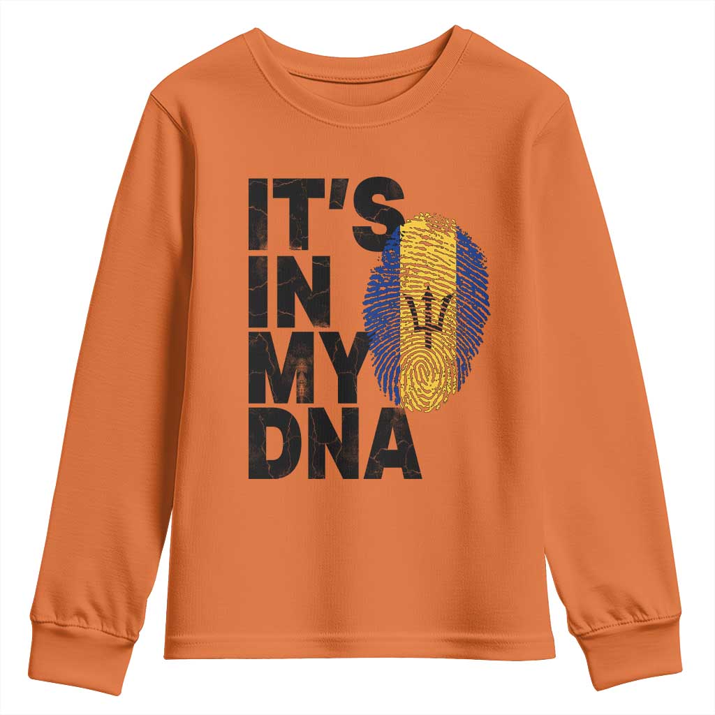 It's In My DNA Barbados Barbadian Youth Sweatshirt Pride Heritage Patriotic Gift