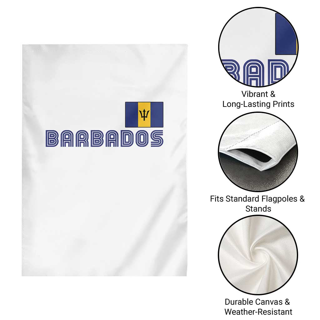 Retro Barbados Garden Flag Vintage Barbadian Souvenir Caribbean Island Pride Heritage Gift