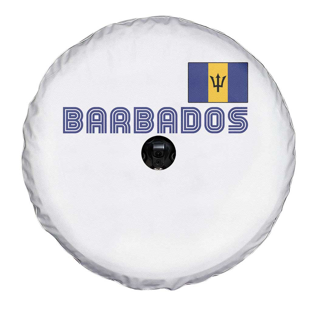 Retro Barbados Spare Tire Cover Vintage Barbadian Souvenir Caribbean Island Pride Heritage Gift
