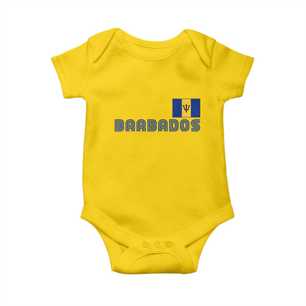 Retro Barbados Baby Onesie Vintage Barbadian Souvenir Caribbean Island Pride Heritage Gift
