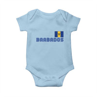 Retro Barbados Baby Onesie Vintage Barbadian Souvenir Caribbean Island Pride Heritage Gift