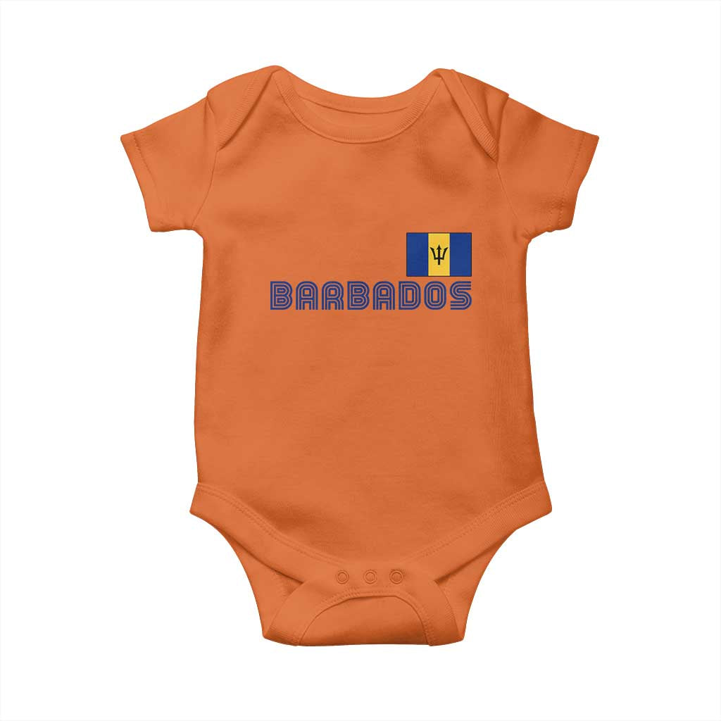 Retro Barbados Baby Onesie Vintage Barbadian Souvenir Caribbean Island Pride Heritage Gift