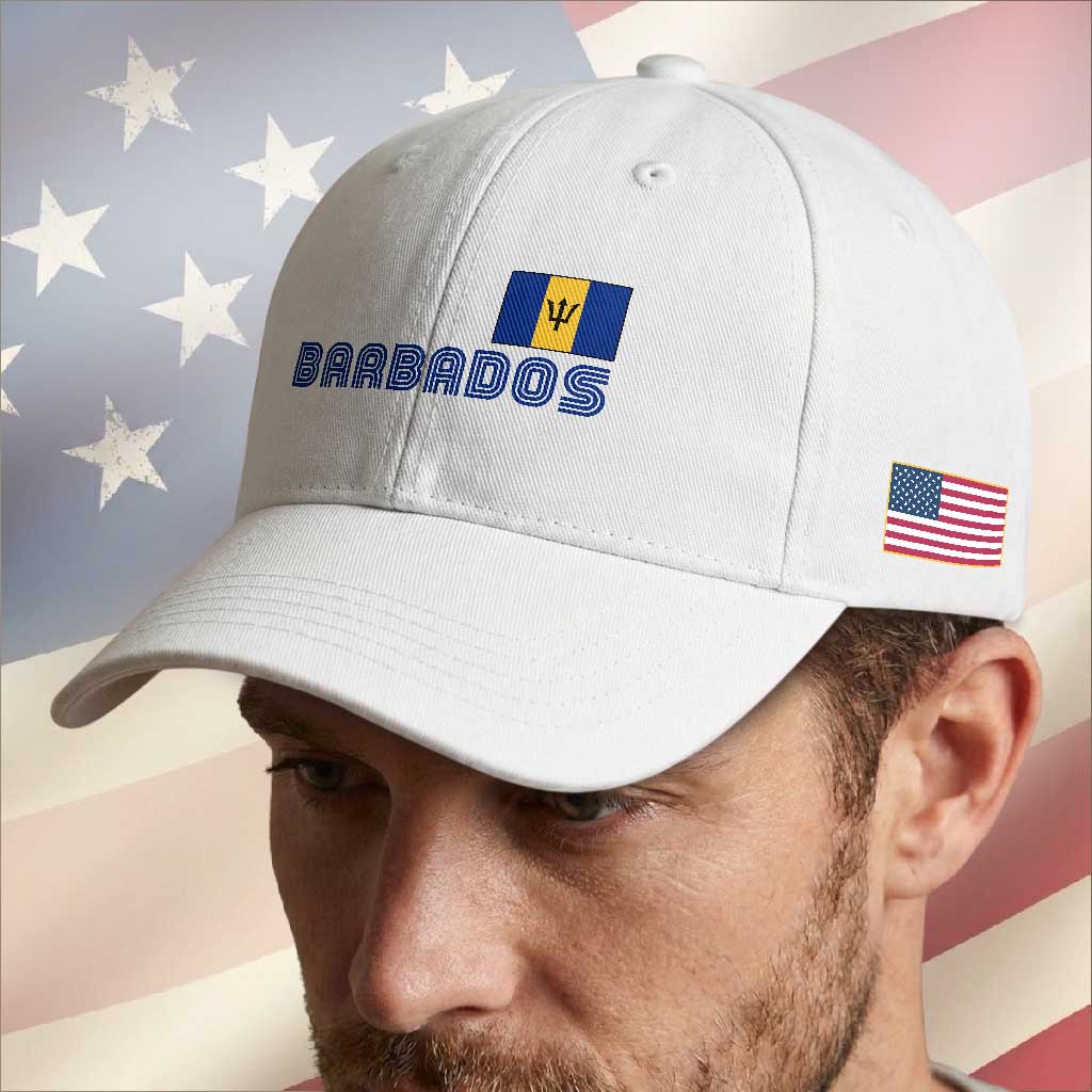 Retro Barbados Baseball Cap Vintage Barbadian Souvenir Caribbean Island Pride Heritage Gift