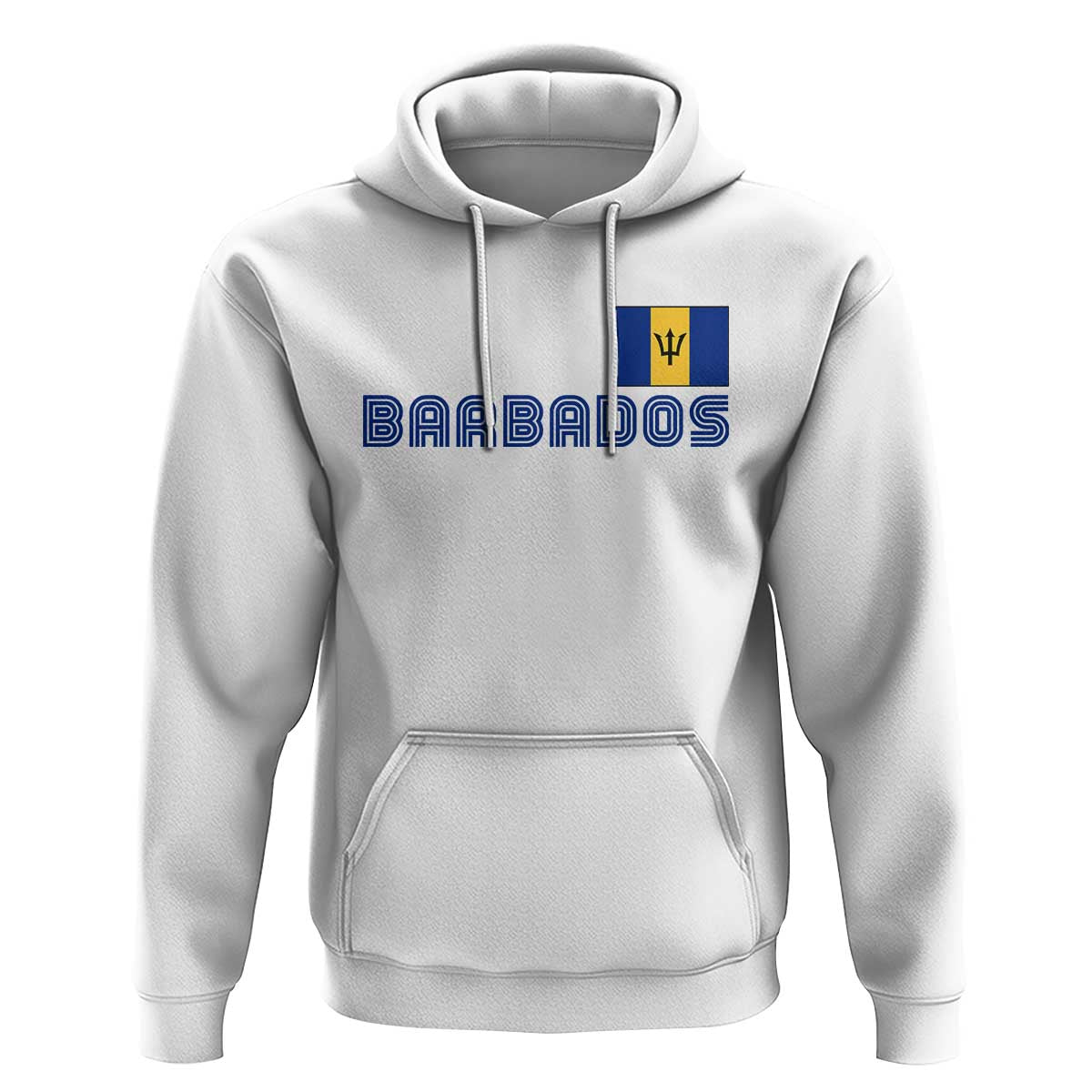 Retro Barbados Hoodie Vintage Barbadian Souvenir Caribbean Island Pride Heritage Gift
