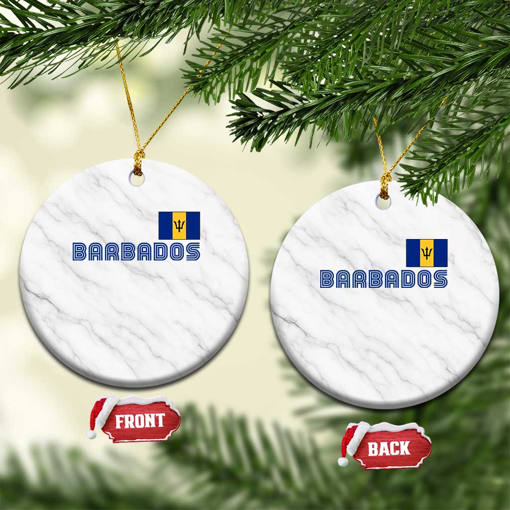 Retro Barbados Ceramic Ornament Vintage Barbadian Souvenir Caribbean Island Pride Heritage Gift