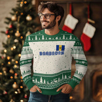 Retro Barbados Ugly Christmas Sweater Vintage Barbadian Souvenir Caribbean Island Pride Heritage Gift