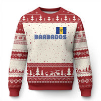 Retro Barbados Ugly Christmas Sweater Vintage Barbadian Souvenir Caribbean Island Pride Heritage Gift