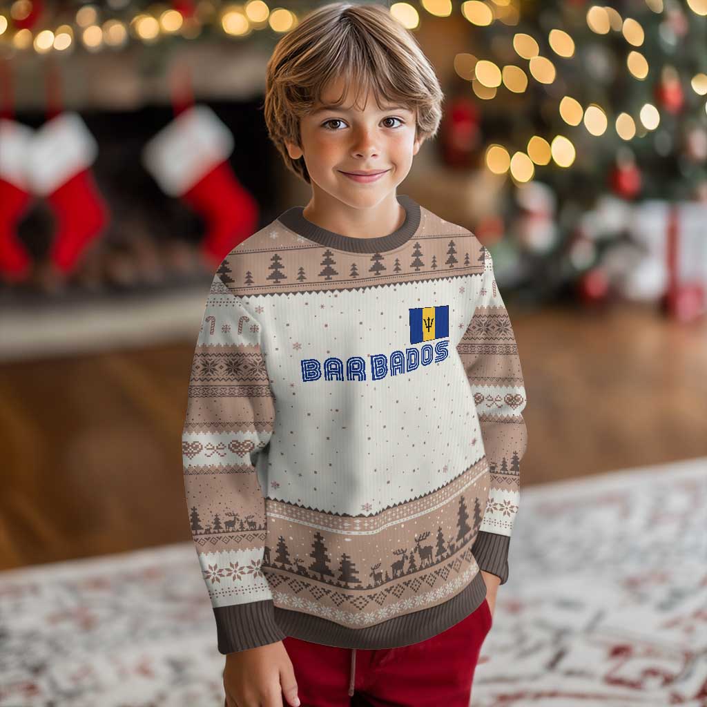 Retro Barbados Ugly Christmas Sweater Vintage Barbadian Souvenir Caribbean Island Pride Heritage Gift