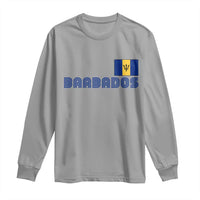 Retro Barbados Long Sleeve Shirt Vintage Barbadian Souvenir Caribbean Island Pride Heritage Gift
