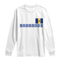 Retro Barbados Long Sleeve Shirt Vintage Barbadian Souvenir Caribbean Island Pride Heritage Gift