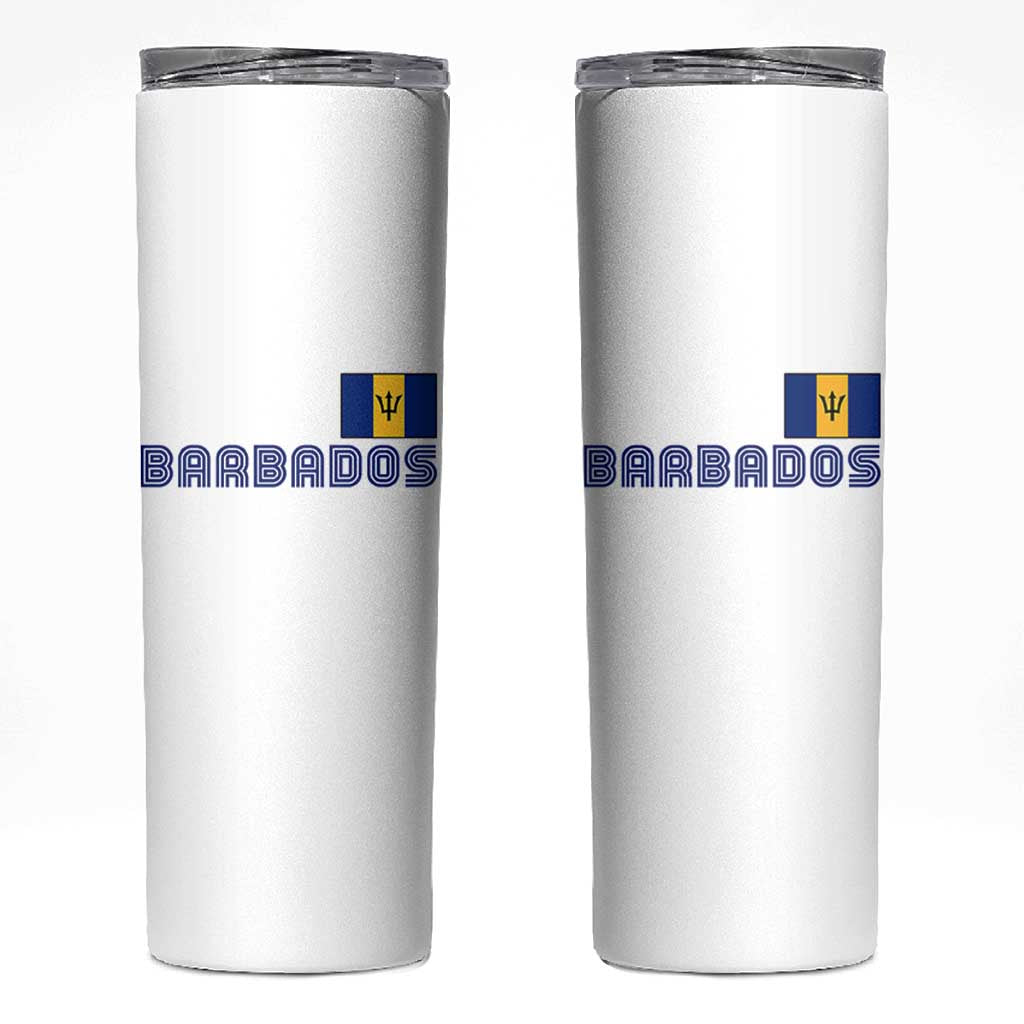 Retro Barbados Skinny Tumbler Vintage Barbadian Souvenir Caribbean Island Pride Heritage Gift