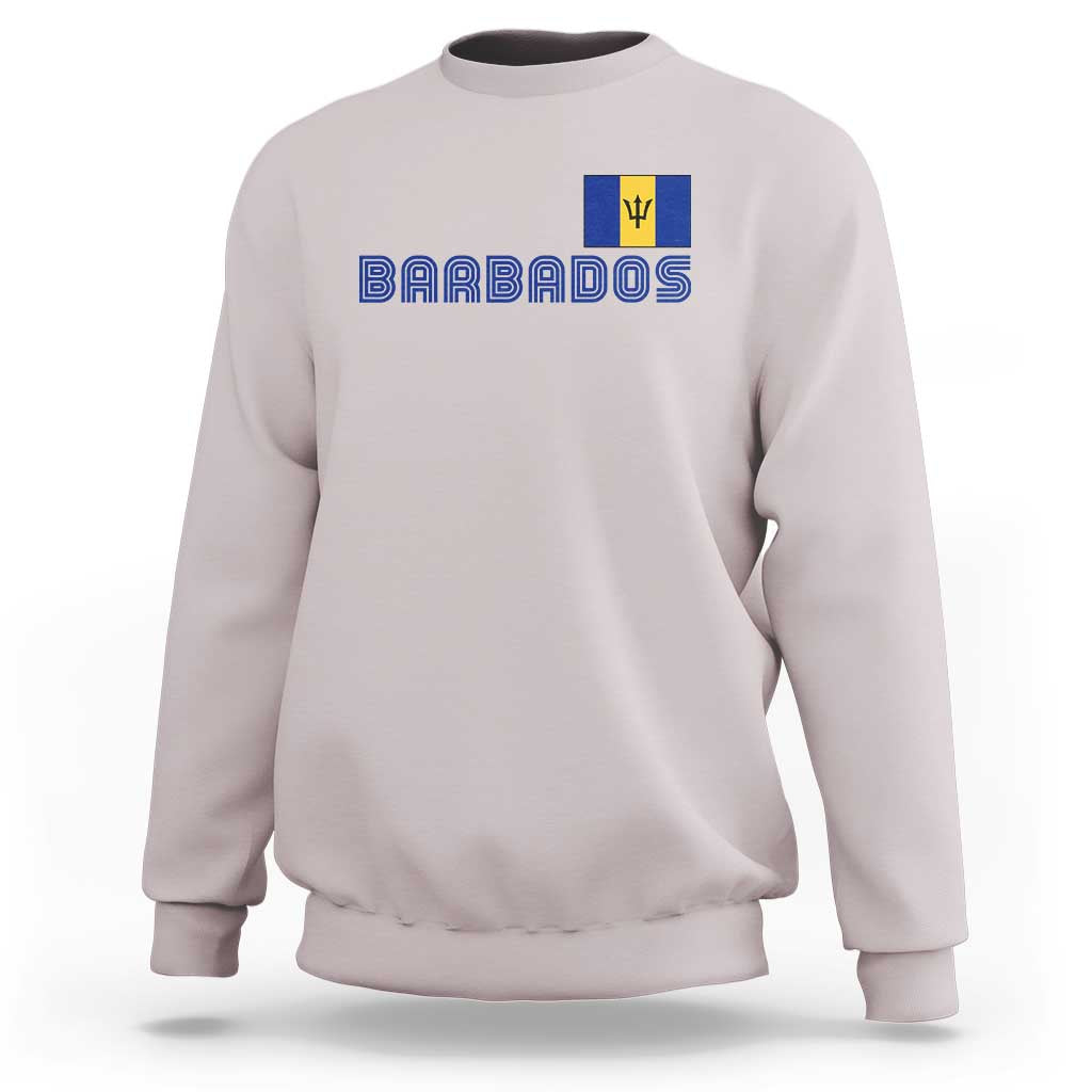 Retro Barbados Sweatshirt Vintage Barbadian Souvenir Caribbean Island Pride Heritage Gift